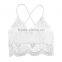 Sexy Women's Lace Crochet Crop Tops Strappy Bra Bralet Eyelash Vest Black/White