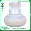 Portable lighted porcelain water fountain for decorative household