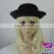 Black bowler hat setting cap party or usually can wear