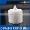 White battary power pillar mini led tealight candle