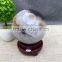 Beautiful natural high quality citrine open smile crystal geode crystal ball for decoration