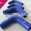 OEM handmade 1 inch colored 90 degree silicone rubber air hose