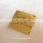 Cut out logo gold metal name plate,metal label for garment