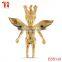 14k gold platng angel wing pendant necklace