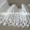 100% water soluble lace trim eyelet flower embroidery pleated fabric for ladies dress