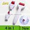 Factory selling fine titanium mesotherapy mirco needle derma roller 4 in 1 for scar removal made in china