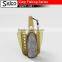 Plastic mesh fishing cage feeder with terminal swivel snap