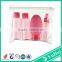 Personal Care Industrial Use and Shampoo Use 4pc Clear Air Flight Holiday Travel Airport Bottle Dispenser Set