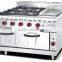 Restaurant Kitchen Cooking Ranges With Oven or Cabinet, 6 Burner Gas Range(ZQW-889)