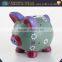 Wholesale hand paint ceramic money box in pig shape