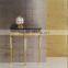 Italy Brilliant Crystal Decorated Side Table/Lamp Table, Attrative Ebony Wood Veneer Side Table/Lamp Table with Leather Detials
