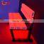 Outdoor Furniture Plastic Patio Bench RGB Lights Cheap Price