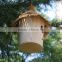 Environmental-friendly unfinished homemade wooden bird house