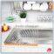 Storage Ideas Kitchen Sink Water Stainless Steel Foldable Dry Fruit Tableware Shelf Dish Drying Rack