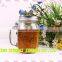 16oz drinking glass mason jar with handle