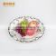 Wholesale ceramic plates dishes,golden round plate grape style