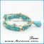 Bohemian Jewelry 2016 Guangzhou wholesale synthetic turquoise stone bracelet