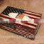 2015 USA flag wooden tissue box