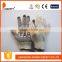 DDSAFETY 2017 7G Natural Cotton Thread Black PVC Dots And Logo On Palm Working Gloves