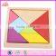 2017 Best design intelligence tangram wooden mind puzzles for kids W11D007