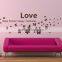 Fashion decorative circle DIY wall sticker , Butterfly Echoes sitting room wall stickers TV setting post