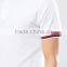 Custom Short Sleeve Baseball Collar Button Placket White Men's 100% Cotton Breathable Pique 200g Blank Casual Sport Polo T-Shirt