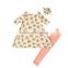Wholesale 2017Spring long sleeve 100%cotton top with pants 2pcs set for girls
