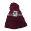 custom knitted pom beanie hat winter beanie hat