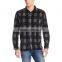 2016 china wholesale indigo cotton wool flannel long sleeve flannel shirt