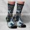 3d Digital printed custom design elite basketball crew socks terry socks factory