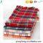 Classic fashion jacquard checked plaid acrylic long double side scarf stock