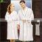 unisex cotton waffle bathrobe for hotel and home use shawl collar waffer bathrobe