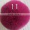 YR638 Cheap Real Fur Pom/Genuine Rex Rabbit Fur Pom pom/Cute Fur Accesory