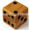 High Quality Promotional giant pine wood custom dice set for garden game