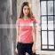 Bulk custom wholesale athletic wear quick dry slim fit womens fitness t shirt fitness t-shirt