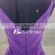 Stunning v neckline open back short chiffon pleating real sample bridesmaid dress gown