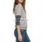 CHEFON Women Long Striped Sleeve Pullover Sweatshirt CFH034
