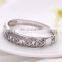 godbead silver Plated CZ diamond romantic rose Hollow Wide Bangles Bracelet Fashion Jewelry Wholesale silver