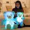 2017 HI CE hot selling glow toys, light up teddy bear plush toy for china factory