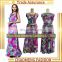5033# New Style Floral Print Summer Women Boho Sundress Clothing Beach Party Wear Long Bohemian Maxi Dress Plus Size