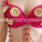 YD-064 Egyptian long tassel women belly dance sequins bra