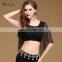 S-3105 Modal and net cloth new designed stage belly dance top wear