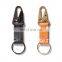 Hot Sale Promotional Real Leather Metal Carabiner Key Chain
