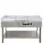 Table counter soup warmer pan/food warmer/chafing dish warmer display for restaurant