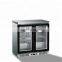 Glass door counter top mini bar fridge soft drink display cooler