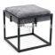 Customized New design living room modern luxury steel metal frame chair seat with cushion