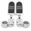 Motorcycle Foot Peg Clamps Crash Bar Footrests passenger foot pegs For Harley Honda Triumph