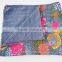 Handmade Queen Kantha Quilt Indian Sari kantha Quilt Throw Bedspread Picnic rug Floral Kantha Bedding