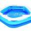 Children's blue inflatable portable basin