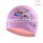 Swimming Cap Cartoon Boys Girls PU Children Waterproof Dolphins Swimming Caps Kids Swim Pool Hats Ear Protector Baby Diving Hat